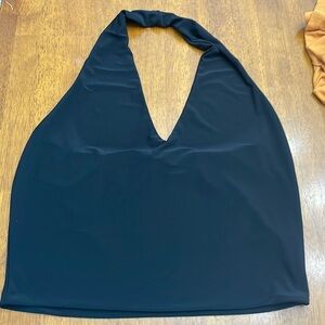 Black halter top